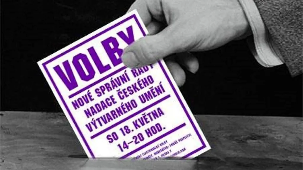Plakát k volbám stínové správní rady