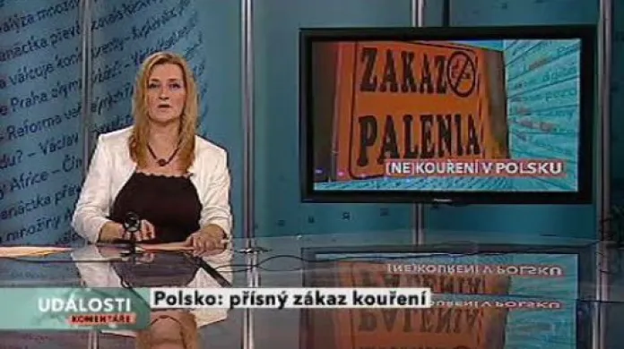 Události, komentáře o zákazu kouření v Polsku
