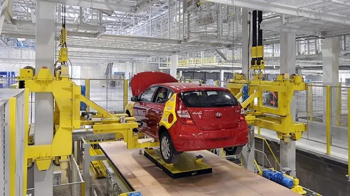 Výroba automobilu v nošovické továrně Hyundai