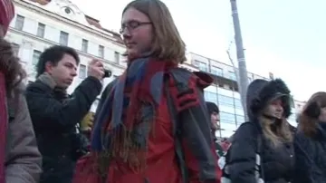 Happening \"Frozen\" v Brně