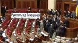Protest poslanců za Juliji Tymošenkovou