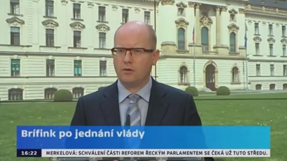 Brífink po jednání vlády