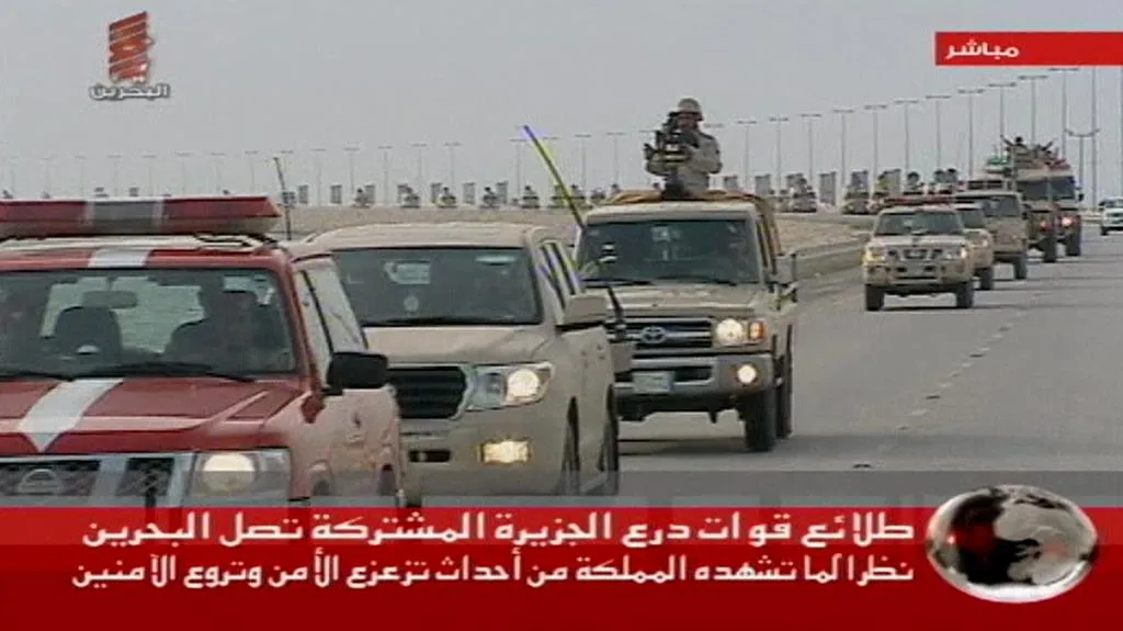 Vojenská kolona v Bahrajnu