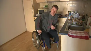 Petr Částka na vozíku
