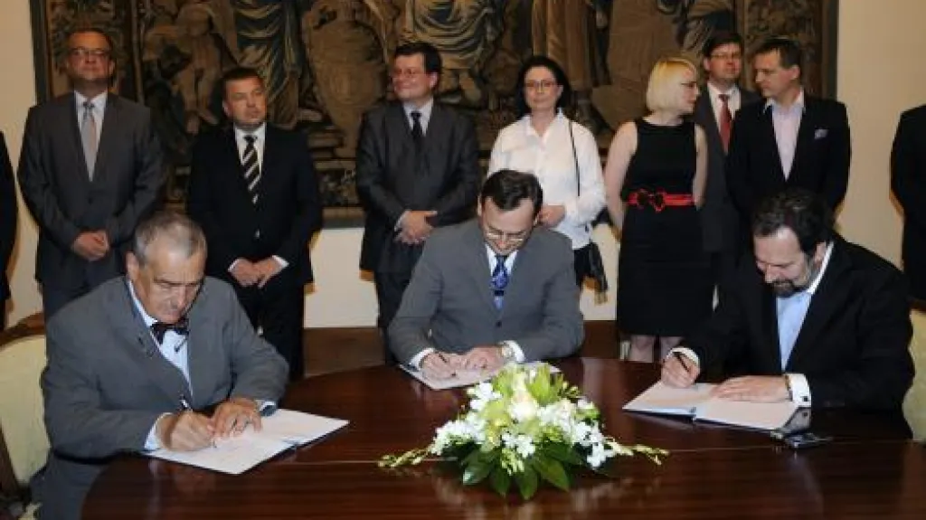 Podpis koaliční smlouvy