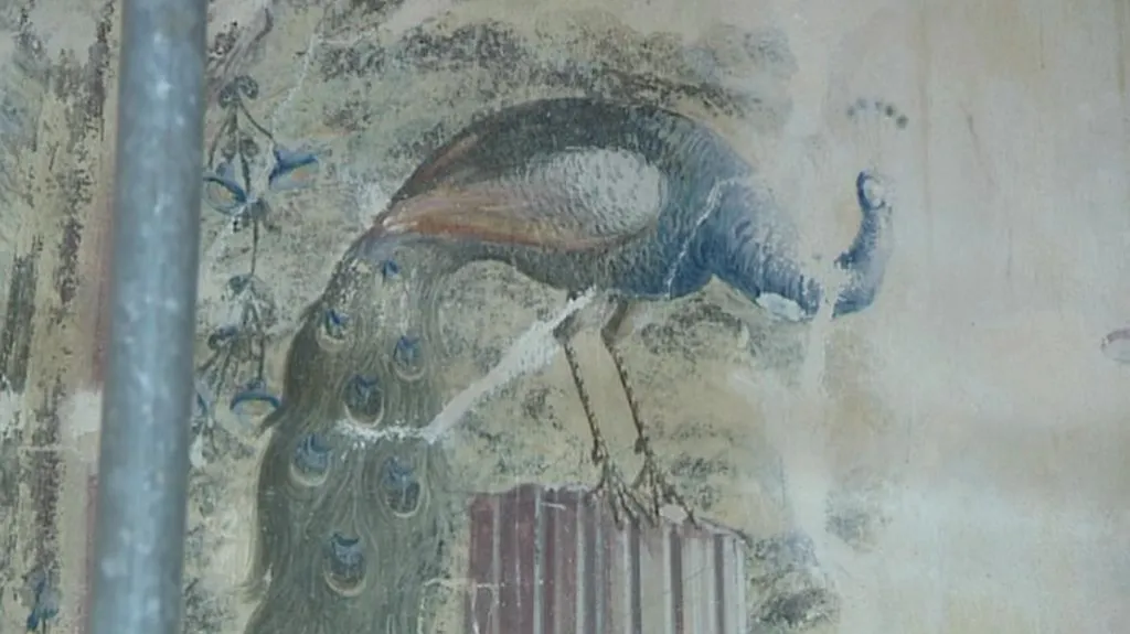 Nástěnné malby Antonína Tuvory na zámku v Nebílovech