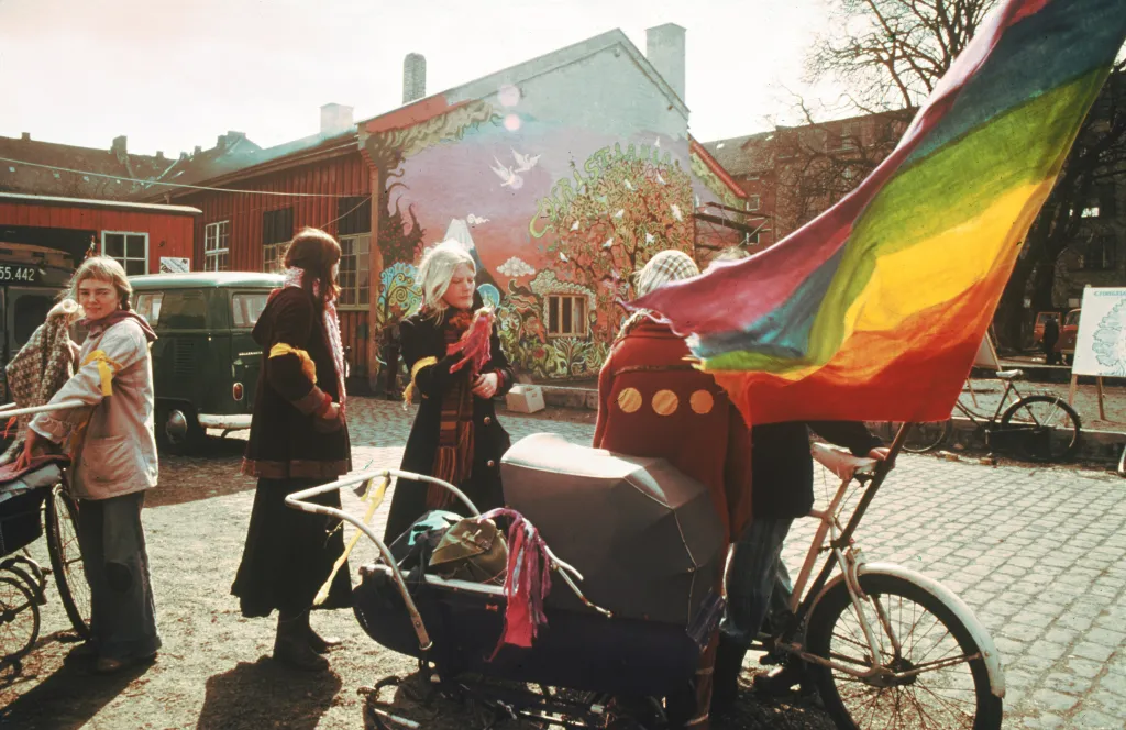 Historie obrazem: Svobodné město Christiania vzniklo před 50 lety v bývalých kasárnách hlavního města Kodaň v Dánsku