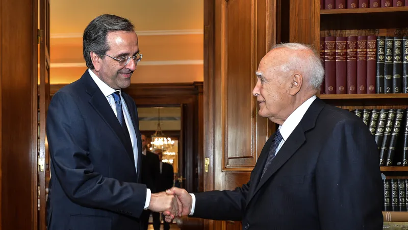 Antonis Samaras a Karolos Papoulias