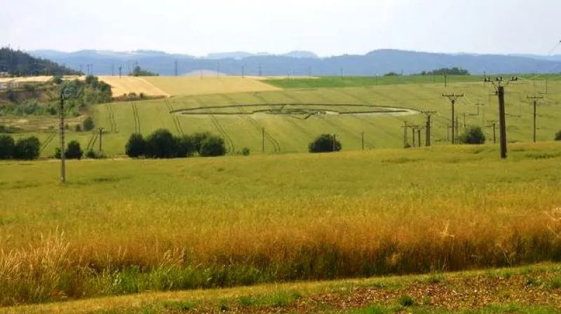 Obrazec v poli u Boskovic