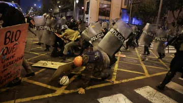 Demonstrace v peruánské Limě