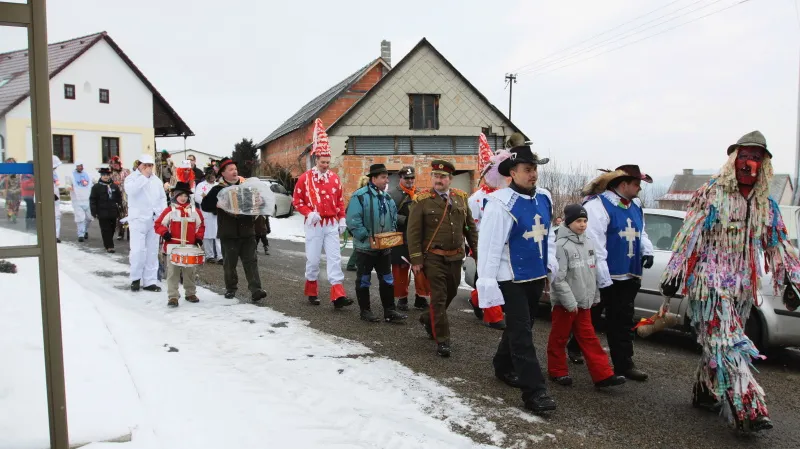 Masopustní průvod - Boubská u Vimperka