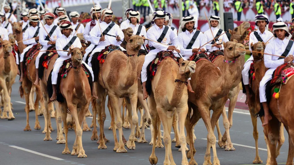 Vojenská přehlídka katarské armády