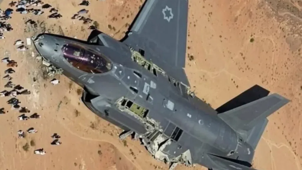 Falešná fotografie vytvořená umělou inteligencí, která má zachycovat sestřelení amerického letounu v Íránu