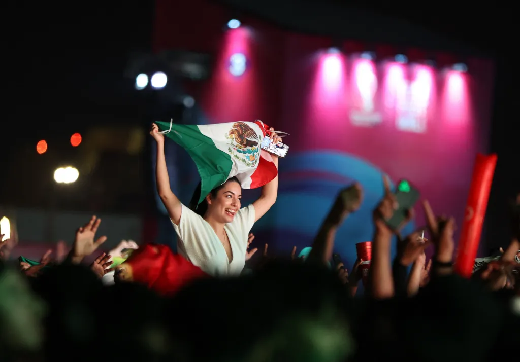 Fanoušci na letošním mistrovství světa ve fotbale v Kataru