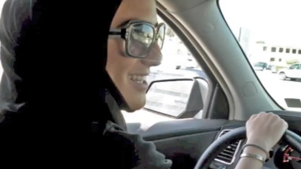 Saúdská Arabka za volantem