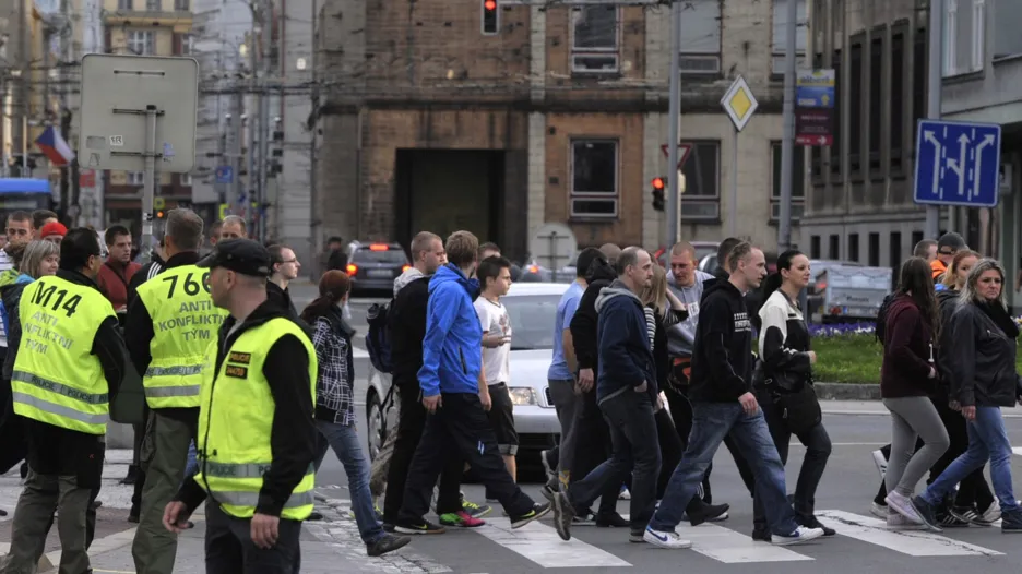 Protiromská demonstrace v Ostravě