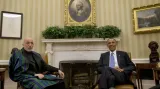 Hamíd Karzáí jedná v Bílém domě