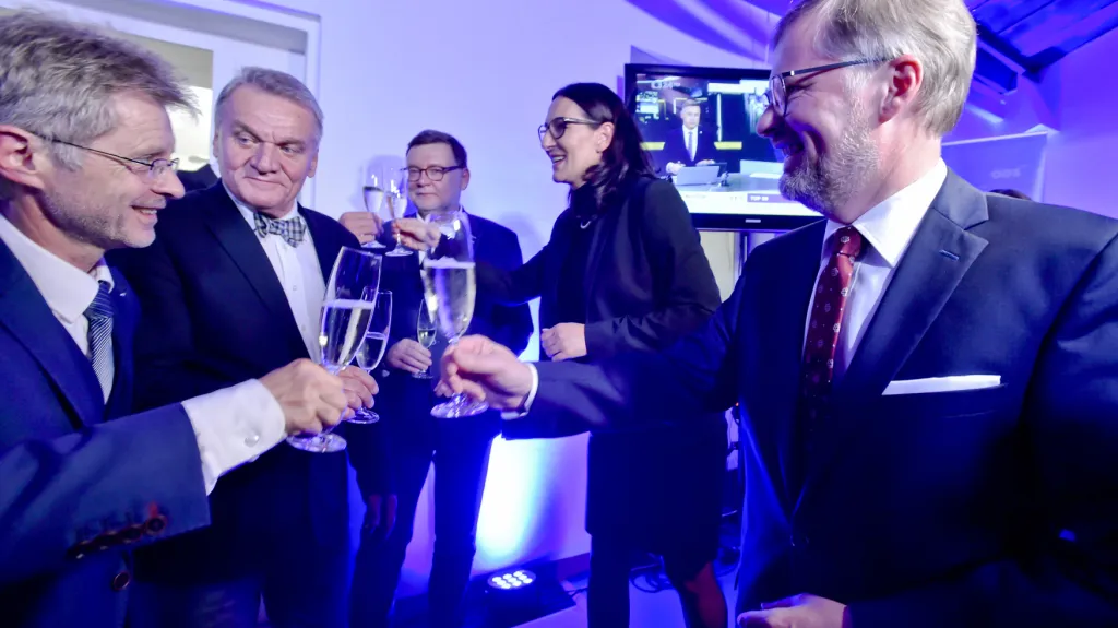 ODS slaví výsledky voleb