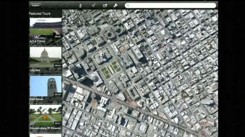 Google představil mapy v trojrozměrném zobrazení