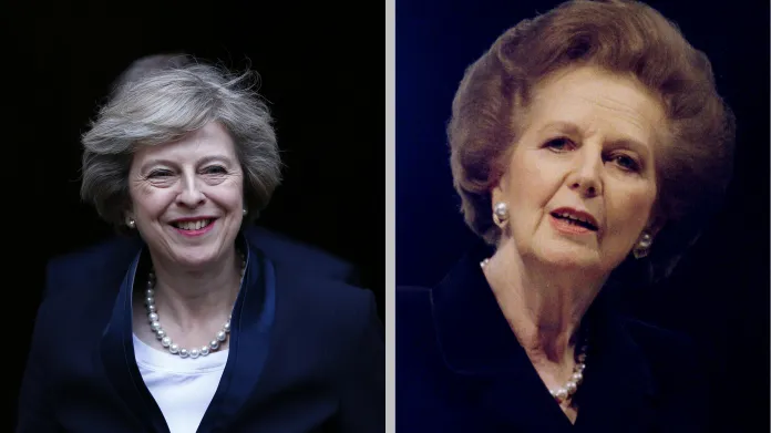 Theresa Mayová a Margaret Thatcherová