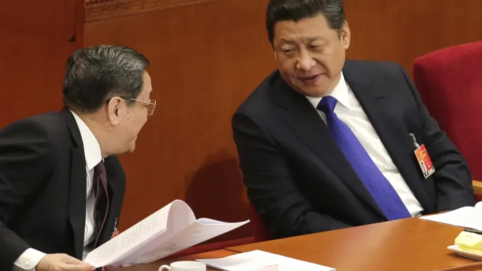 Prezident Si Ťin-Pching na výročním zasedání čínského parlamentu