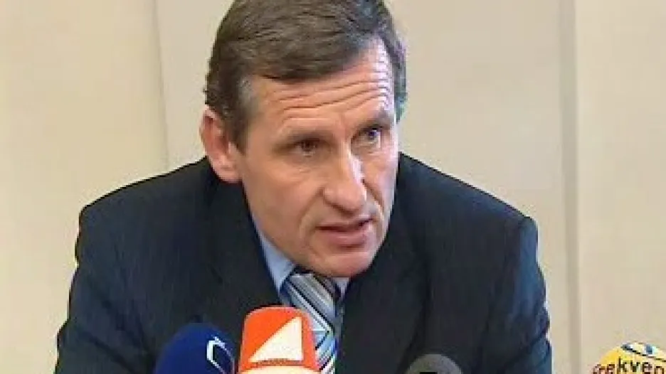 Jiří Čunek na tiskové konferenci
