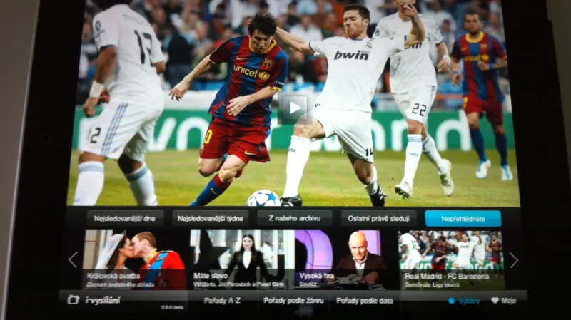 iVysílání v iPadu