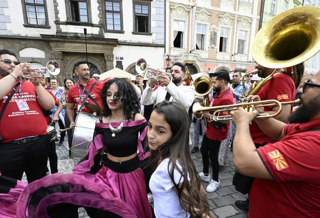 Průvod v centru Prahy