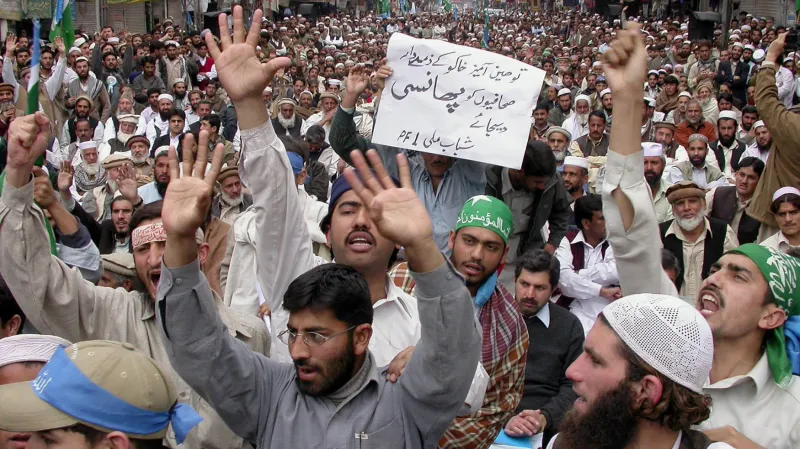 Muslimské protesty proti karikaturám Mohameda