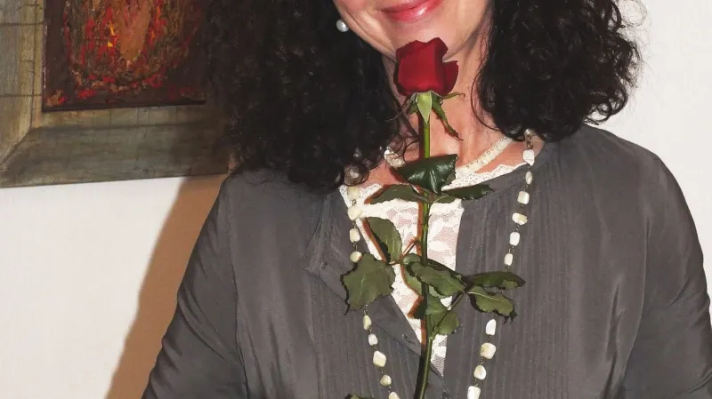 Z vernisáže výstavy Boženy Rossí v Boskovicích