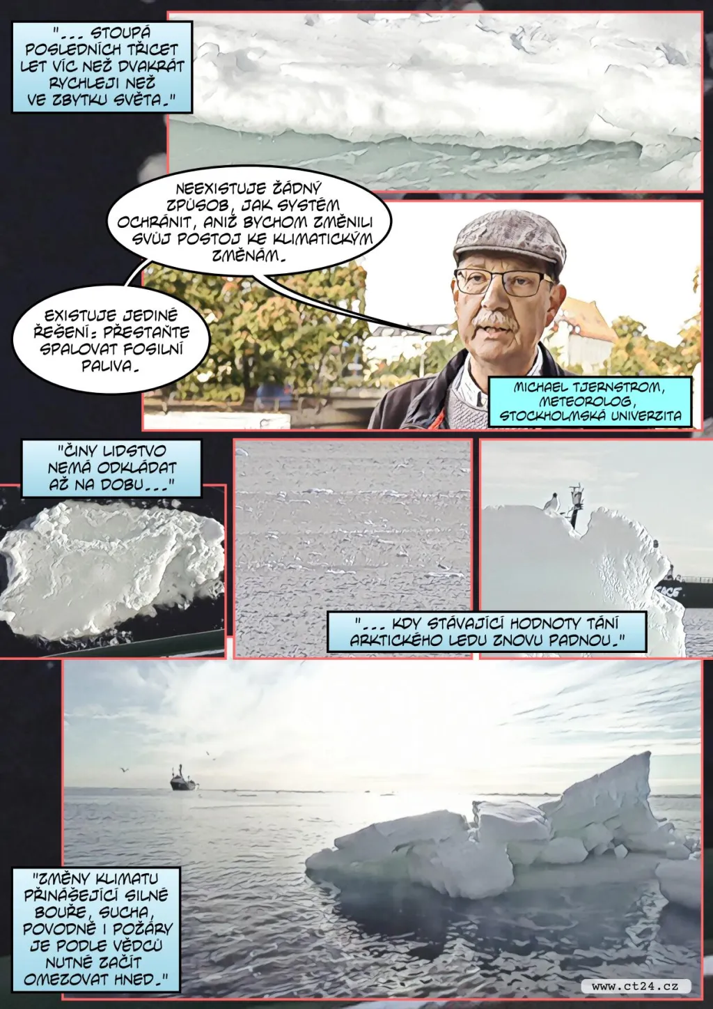 Ledu v Arktickém oceánu nebezpečně ubývá