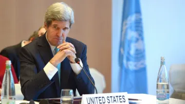 John Kerry na konferenci Ženeva 2