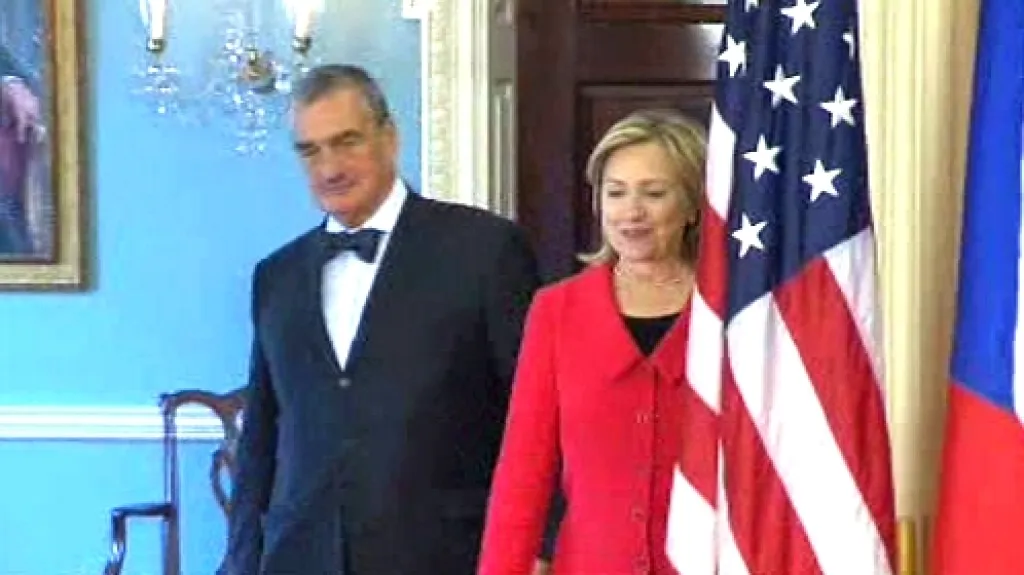 Karel Schwarzenberg a Hillary Clintonová