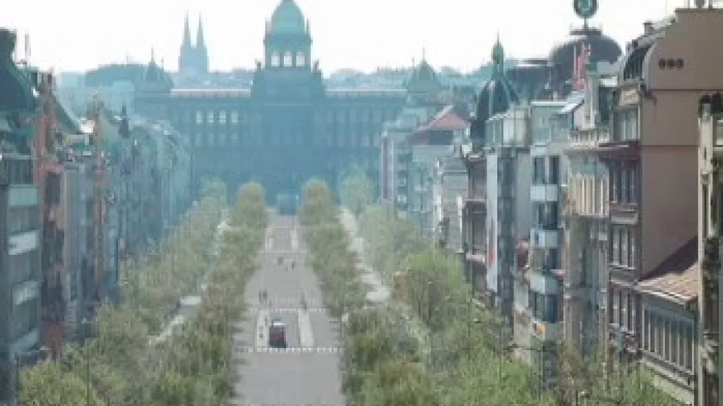 Schéma Václavského náměstí po plánované přestavbě