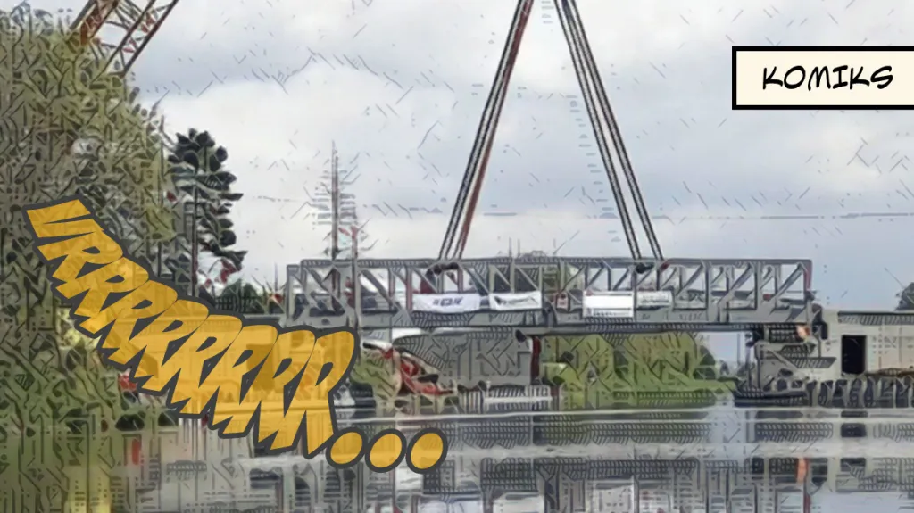 V Česku vzniká první zdvižný most