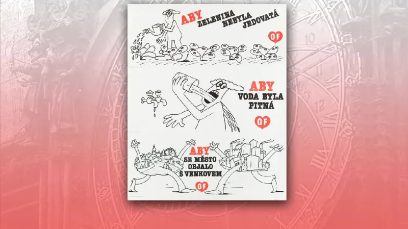 Plakáty sametové revoluce