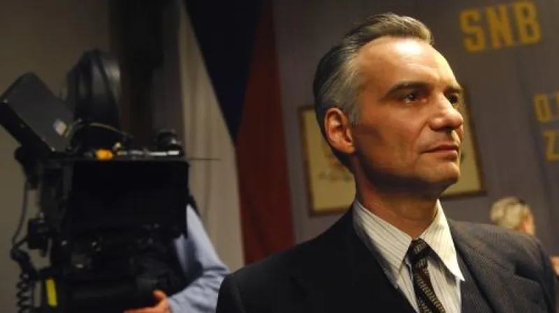 Ivan Trojan při natáčení filmu Ve stínu