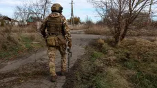 Ukrajinský voják u Avdijivky