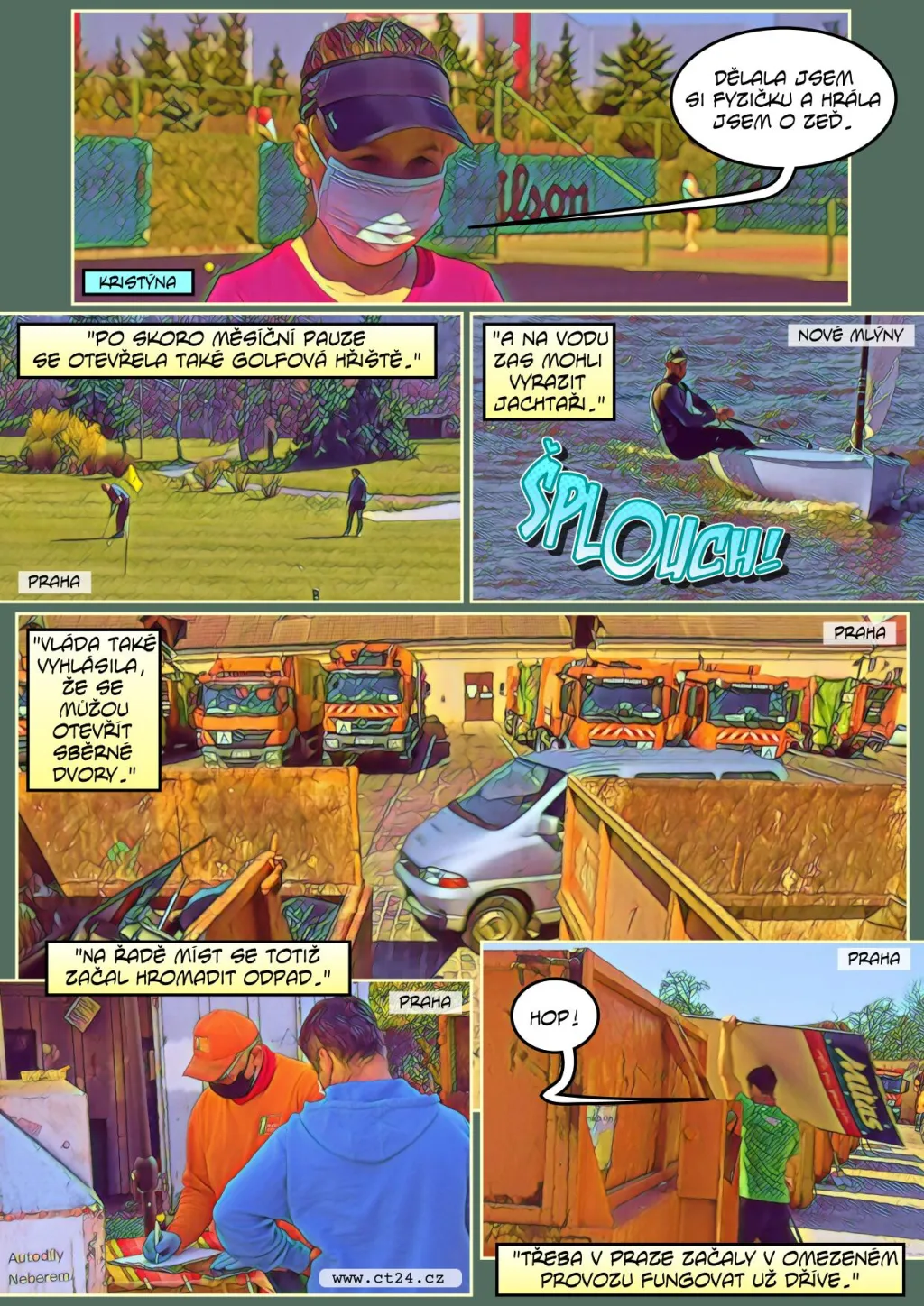Češi vyrazili za sportem