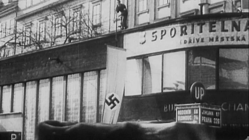 Nacistická vlajka v Čechách