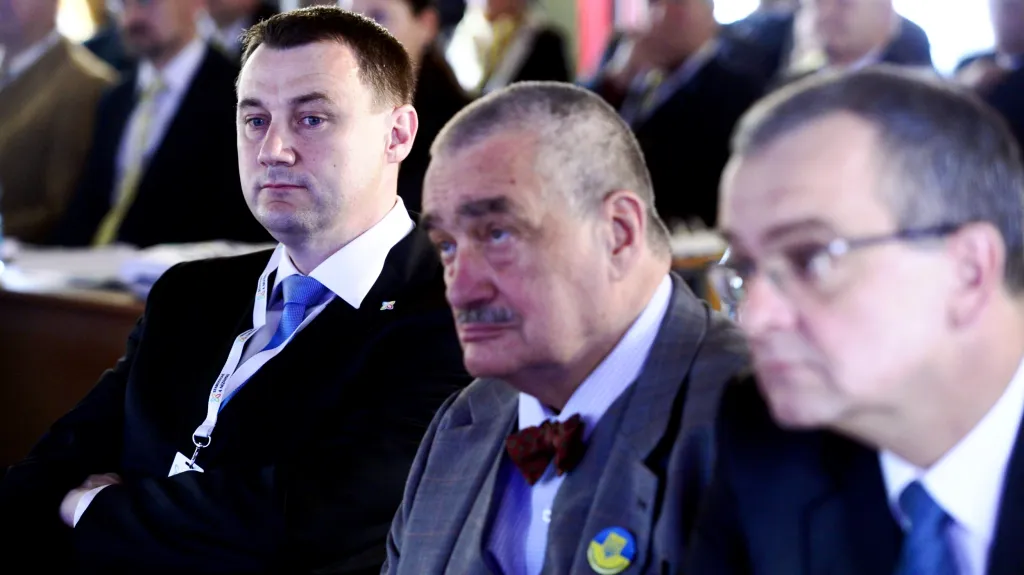Martin Půta, Karel Schwarzenberg a Miroslav Kalousek