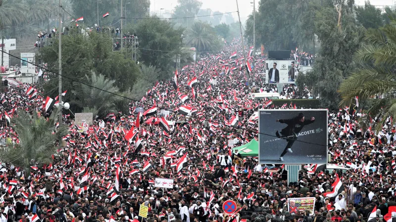 Demonstrace za stažení americké armády z Iráku