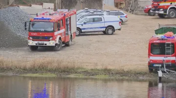 Zásah hasičů a záchranářů ve Štěchovicích