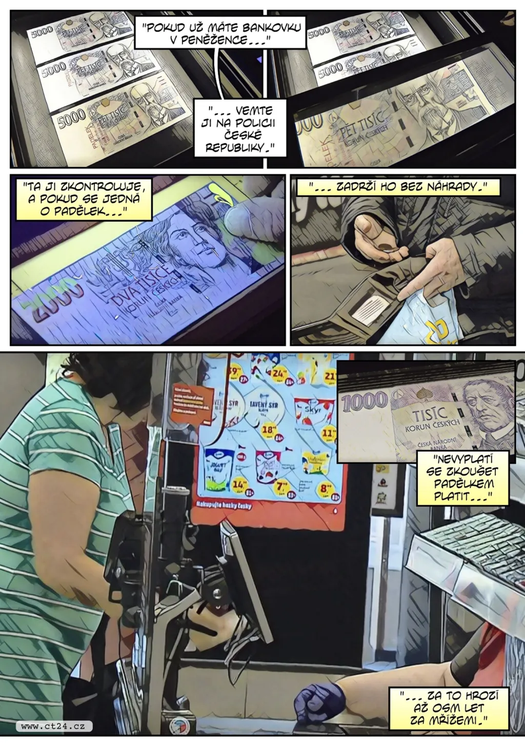 Vzrostl počet padělaných mincí a bankovek