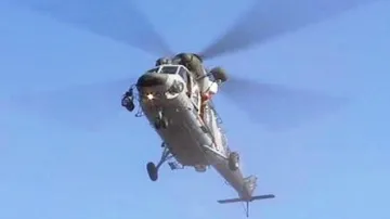 Zásah vrtulníku v Chebu