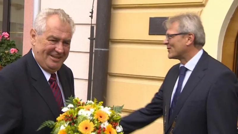 Prezident Miloš Zeman v České Třebové