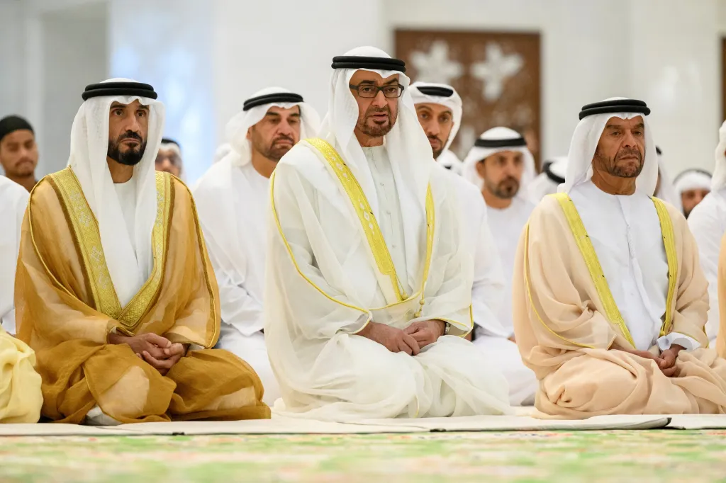 Oslav se zúčastnil také prezident Spojených arabských emirátů