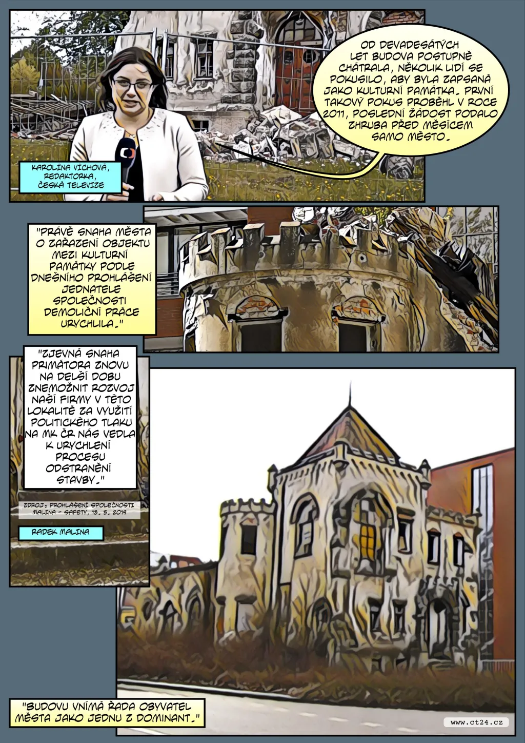 Komiks: Demolice zámečku Schlaraffia