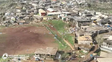 Následky cyklonu na Mayotte