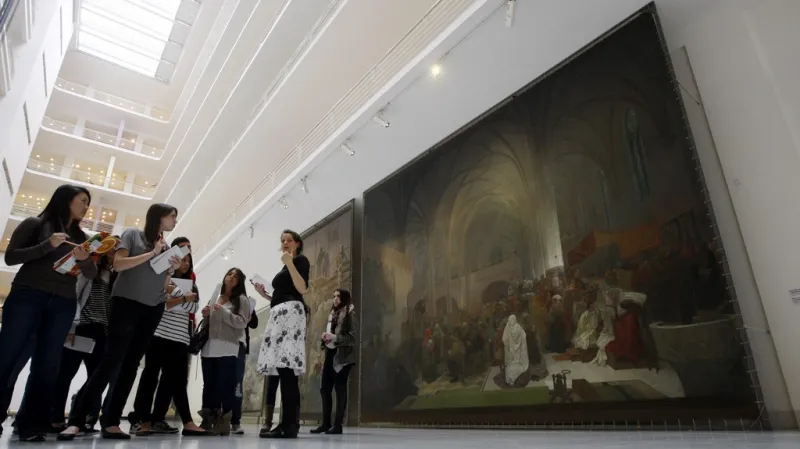 Část epopeje ve Veletržním paláci (Praha)